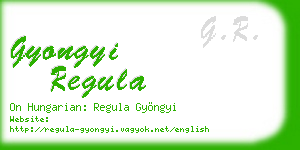 gyongyi regula business card